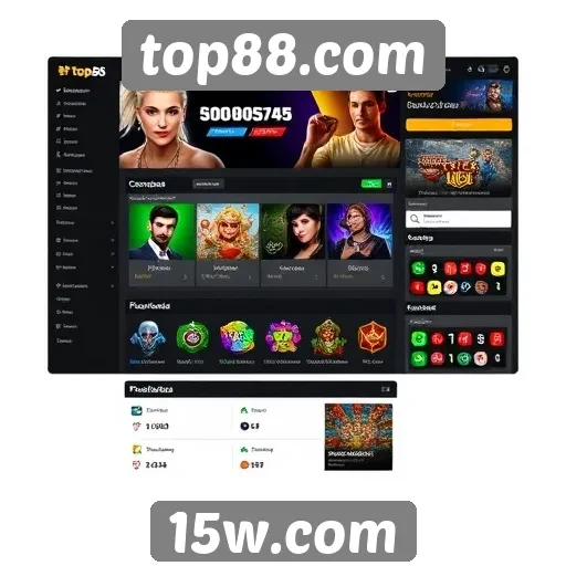 Análise da interface do usuário no top88.com